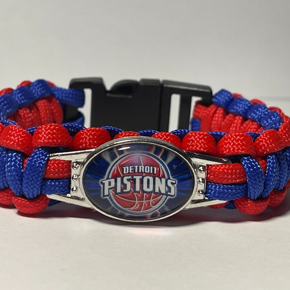 Detroit Pistons NBA Paracord Bracelet NEW